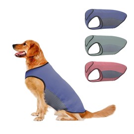ExploreU Dog Cooling Shirts, Breathable Cooling Vest for Summer Lightweight Quick Dry and Insert Prevention Tank Top for Outdoor, Training, Camping. (Water Drop, Medium)