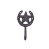 Handcrafted Nautical Decor Cast Iron Barn Star and Horseshoe Decorative