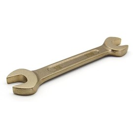 TMAX Non-Sparking 7/16 Inch (11.11mm) and 1/2 Inch (12.7mm) Open-End Wrenches, 5-1/4 Inch (130mm) Length, Aluminum-Bronze Non Spark
