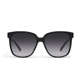 Quay - Womens Sunglasses, Square Lenses with UV Protection, Oversized Sunglasses (Wide Awake, Black)