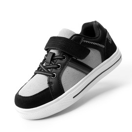 DREAM PAIRS LilLegends Zapatos de Tenis para Niñas y Niños Zapatillas Deportivas Escolares 151014-K Gris Negro 16.0 cm