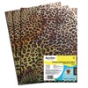 Barrilito Foamy carta metalizado color animal print leopardo, 1 paquete