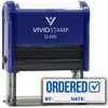 Ordered by Date (Order Complete) Self Inking Rubber Stamp (Blue