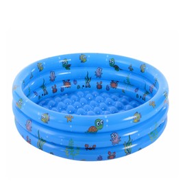 Paddling Pools 39in Inflatable Swimming Pool 3 Ring Paddling Pool Inflatable Pool Indoor&Outdoor Small Paddling Swimming Pools 100CM