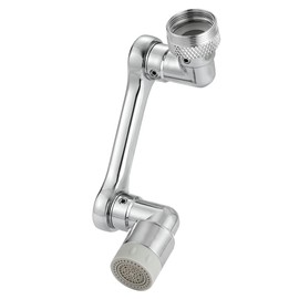 1080° Swivel Tap Aerator, Universal Rotating Faucet Extender Adapter Extension Tap Attachment with Filter for Kitchen Bathroom Sink (2 Modes)