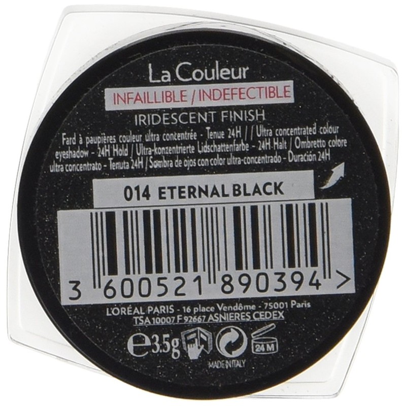L'Oréal Paris Indefectible Color Infaillible Eyeshadow 14 Eternal Black