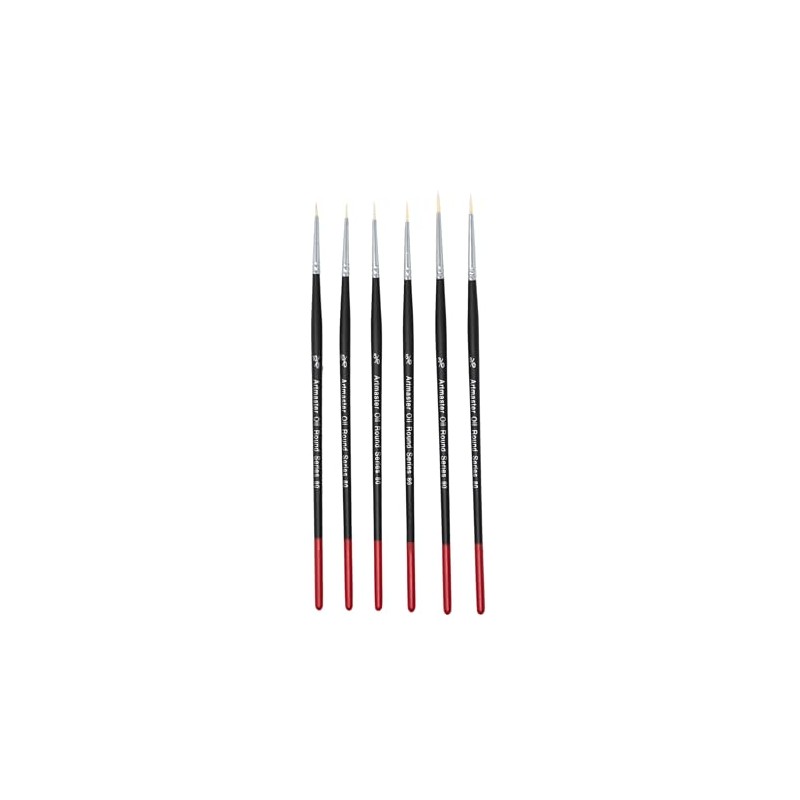 Artmaster Oil Fine Detail Paint Brush Set of 6