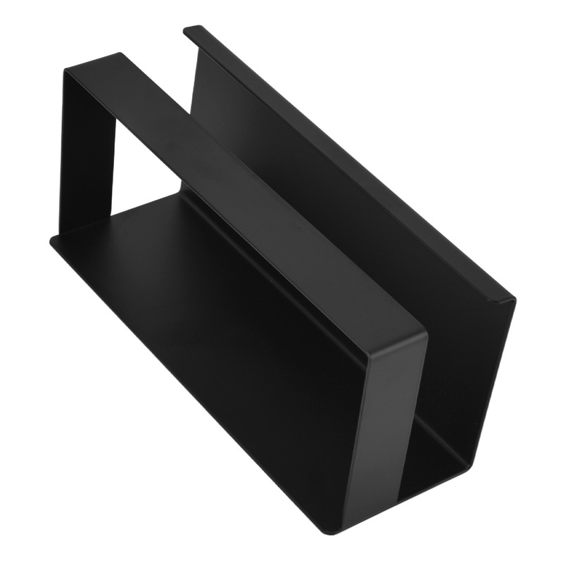 Single Tier Spice Rack 15kg Bearing Capacity Corrosion Resistant Black
