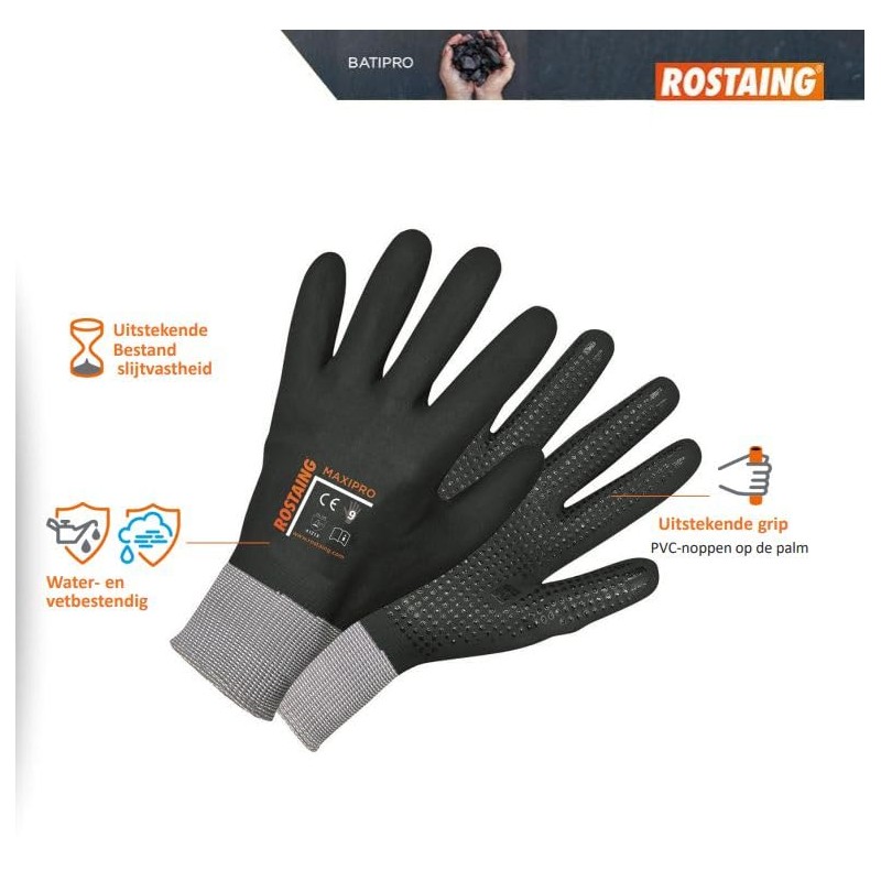 ROSTAING Maxipro Work Gloves, Protective Gloves, Work Gloves, Ideal for