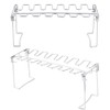 2-Piece Chicken Leg Wings Barbecue Rack Foldable Grill Grate Stainless