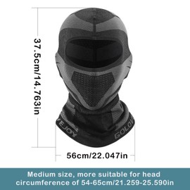 PYKJXW Motorcycle Mask, Motorcycle Face Mask, Bicycle Mask, Motorcycle Mask Men, Suitable for Outdoor Use, black