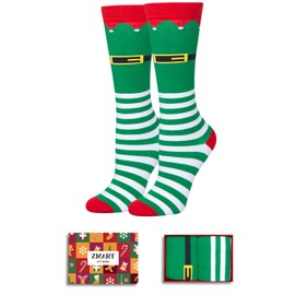 Zmart Christmas Gifts Stocking Socks For Kids- Little Elf Socks Xmas Stocking Stuffers For Kids Girl