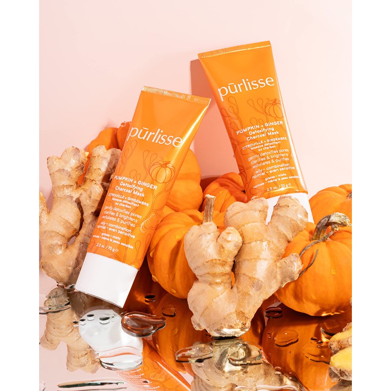Purlisse Pumpkin and Ginger Detoxifying Charcoal Mask: Cruelty-free & clean,