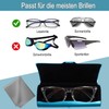 Eyglajdd Lightweight Aluminium Glasses Case for Men and Women, blue