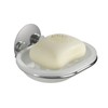 Wenko 18776100 TurboLoc soap dish fixing without drilling, Metal Steel,