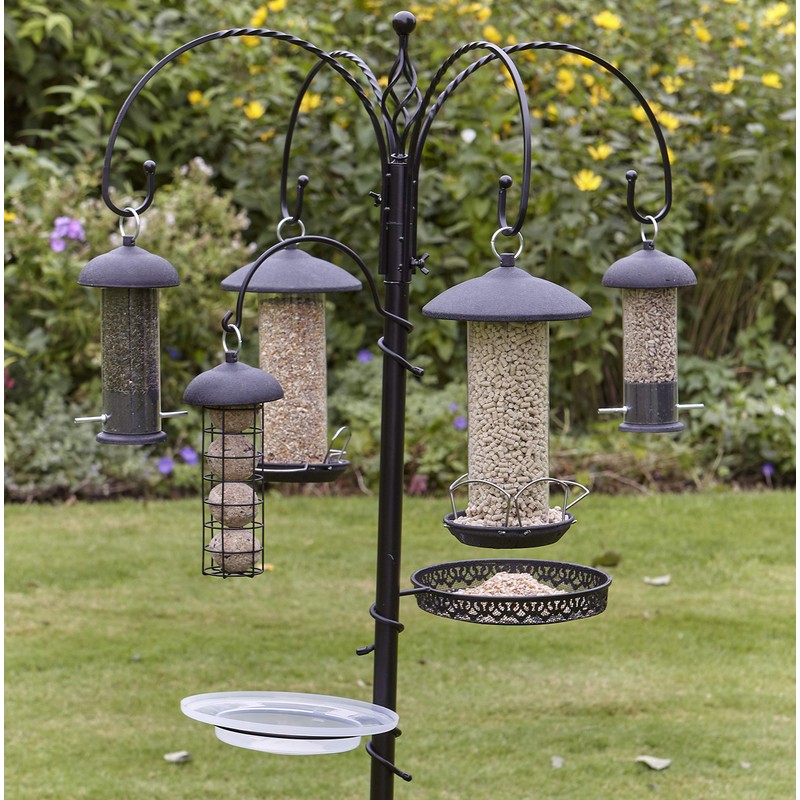 Gardman A01481 Large Steel Peanut Feeder - Black, 16 x