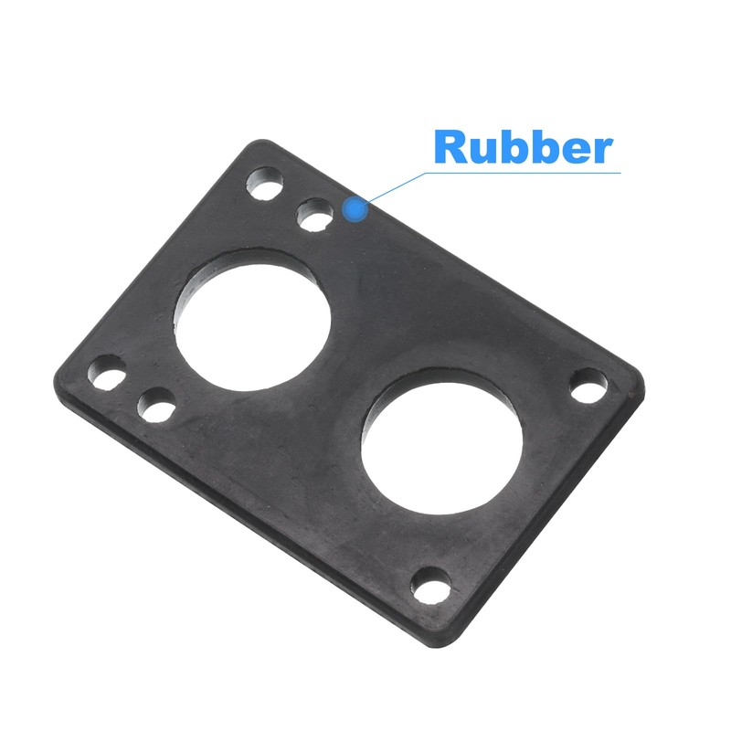PATIKIL 6mm / 1/4" Skateboard Riser Pads, 6 Pack Rubber