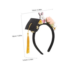 IWOWHERO 3pcs Mini Cap Hair Accessories with Tassel for Preschool Ceremonies Parties and Photo Props Bright Colors Eye Catching Design Versatile Styling