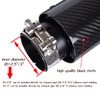 CARMON Real Twill Carbon Fiber Exhaust Pipe Muffler Tips with