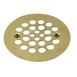 Westbrass D3193-03 Plastic Oddities Style 4-1/4-Inch OD Brass Shower Strainer Grid with Screws
