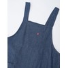 Edwin Apron with Two Stage Adjustable Back Button, Denim H-Shape,