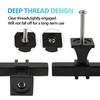Redunest Matte Black Cabinet Handles, 2 Pack Square T Bar