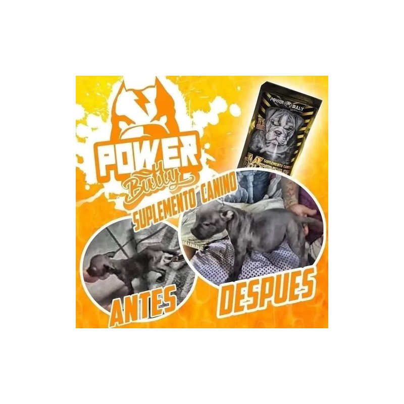 Power Bully Sumplemento Canino 950g 73% Proteina P/ Cachorro