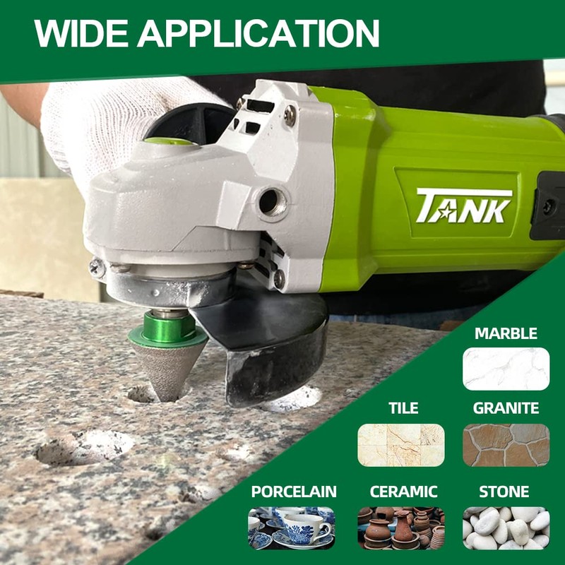 KURSTOL Diamond Cone Tile Bit - Diamond Countersink Drill Bit