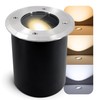 Juavi Pivoting Recessed Floor Spotlight with LED GU10