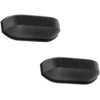 1Pair Black Replacement Plastic Stud Luggage Feet Pads Baggage Replacement