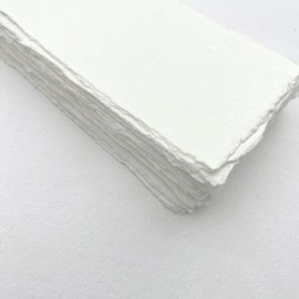 Deckle Papers® Deckle Edges - Tarjetas de invitación de boda hechas a mano, papel de algodón en blanco, tarjetas de notas de negocios, cartulina de acompañante, caligrafía, acuarela texturizada, 150