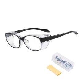 Kipzeui Pollen Prevention Glasses Hay Fever Countermeasures Pollen Glasses Protective Glasses Women's Men's Compatible Anti-Fog Pollen Glasses Blue Light Cut UV Cut Droplet UV Light Dust Block