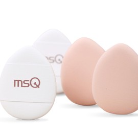 MSQ Mini Powder Puff 4 Pcs Finger Puff Drop Shaped Mini Makeup Puff Mini Makeup Sponge Foundation Concealer Loose Powder Puff for Women & Girls