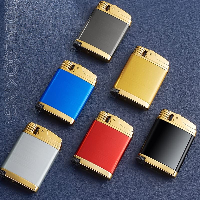 Pocket Torch Lighter, Jet Flame Butane Lighter with Flame Dial,