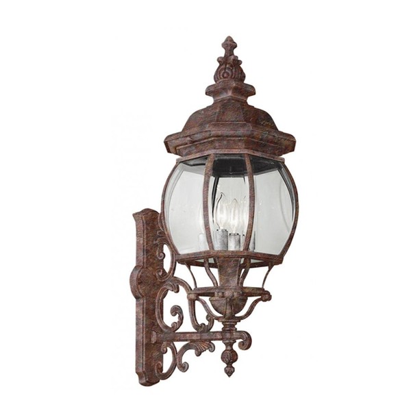 Trans Globe Imports 4052 RT Four Light Wall Lantern from Francisco Collection 15.00 inches, Multicolor