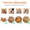 Herramienta cascanueces, pinza para nueces, fabricado en acero inoxidable, tiene