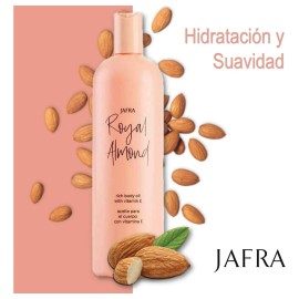 Aceite para cuerpo Jafra Corporal Royal Almond en dosificador 500mL almendras
