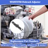 W10571738 Dishwasher Upper Dishrack Adjuster And Wheel Assembly Compatible with