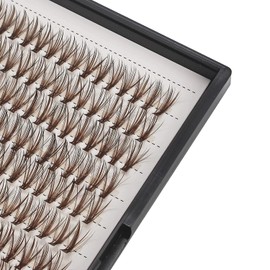 Large Tray- 10-20mm to Choose 20Roots Brown Color Eye Lashes Extensions Makeup Colorful Individual False Eyelashes Cluster Thickness 0.07mm D Curl Beauty Volume Eyelashes Tools (15mm)