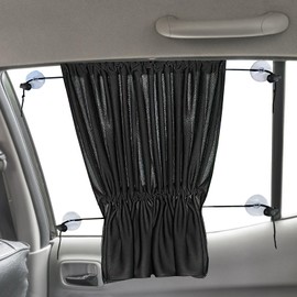 Sonnenschutz Auto Baby Darryy 2 Stück Auto Fenster Sonnenschutz Saugnapf, Sonnenschutz Auto mit UV Schutz, Autofenster Sonnenschutz, Auto Vorhänge, Auto Sichtschutz für die Meisten Autos, 63 x 52 cm