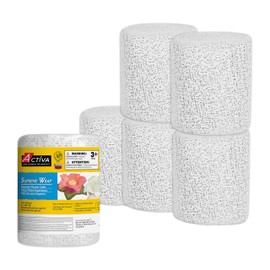ACTIVA Supreme Wrap – The Premium Art and Craft Modeling, Casting and Sculpture-4" x 15' 6 Rolls Plaster Cloth, 4"x15' 6 Pack, White