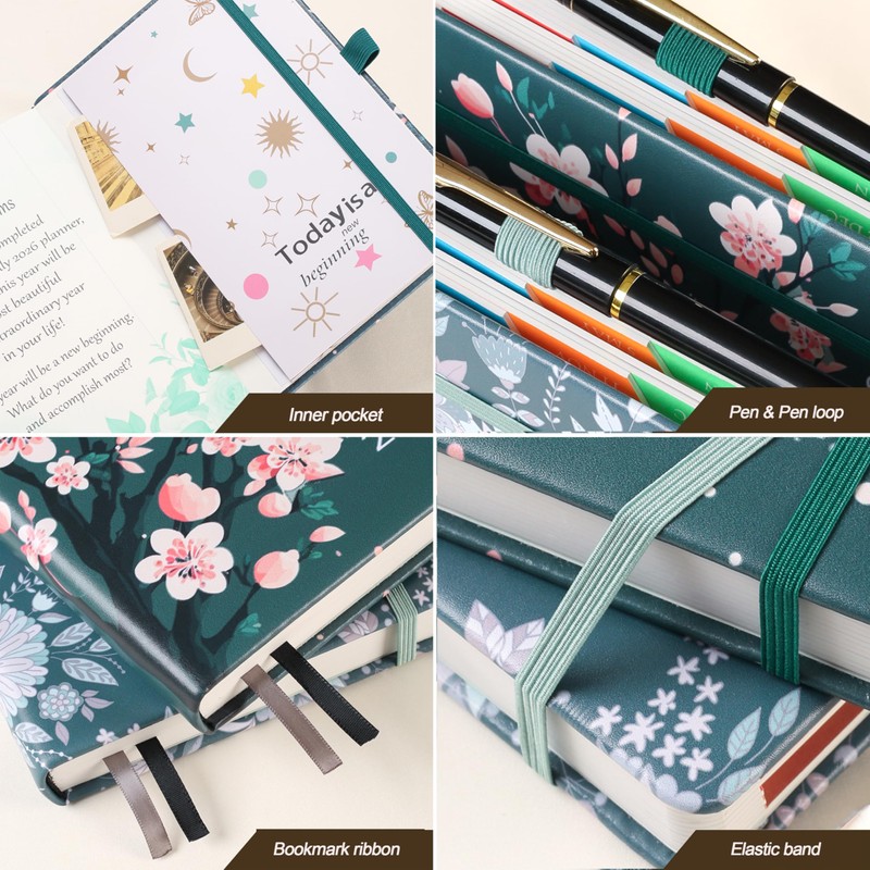 2026 Diary A5 Day per Page, Full-Year Planner (Jan -