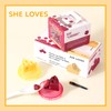 2PCS Cheese Design Cute Makeup PH Lip Balm&Lip mask, Color