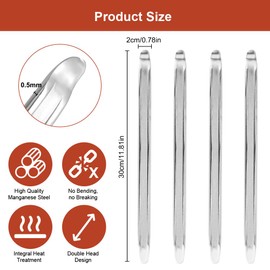 Set of 4 Tyre Tyre 30 cm Tyre Lever Motorcycle, Bicycle Tyre Levers Made of Manganese Steel, Tyre Mounting Tool, Tyre Assembly Tool, Mounting Lever Tyre for Cars Motorcycle Bicycle