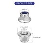 TA-VIGOR 100Pcs M5 x 0.8mm Flange Lock Nuts, Stainless Steel