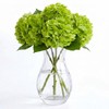 4 Pcs Real Touch Artificial Hydrangea flowers，Realistic Fake Flowers，Green