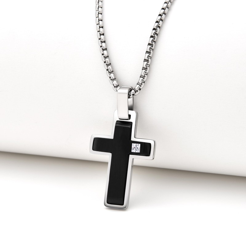 Dada Gioielli - Men's Necklace with Cross Pendant; Cross in