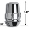 Gorilla Wheel Locks - Chrome for 1997-2019 C5, C6, C7,