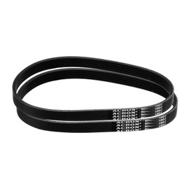 uxcell 2pcs 180J6 PJ V-Ribbed Belt 6 Ribs 18" Length x 0.55" Width x 0.14" Height, EPDM Rubber Poly V Belt, Multi Wedge Micro V Belt