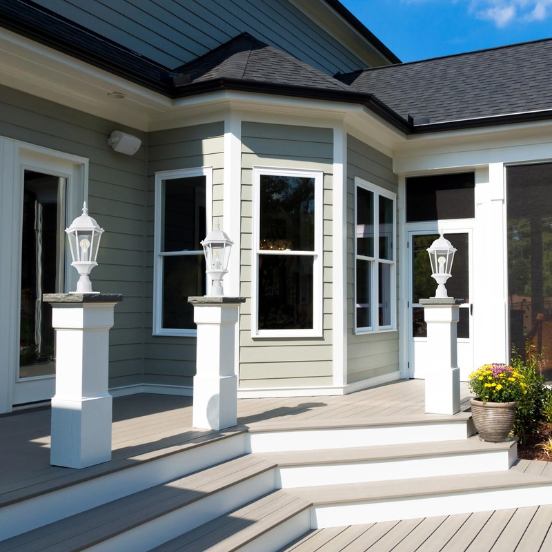 Design House Outdoor Light Pier Base, White